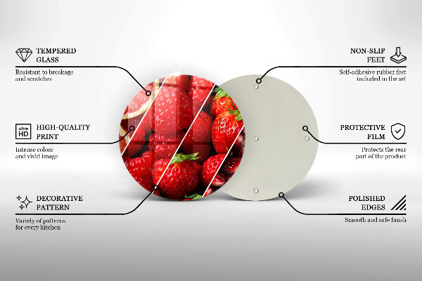 Skleněná krájecí deska Barevné ovoce