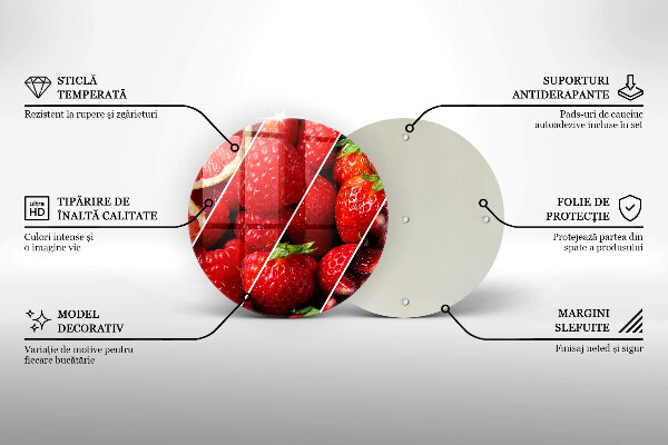 Skleněná krájecí deska Barevné ovoce