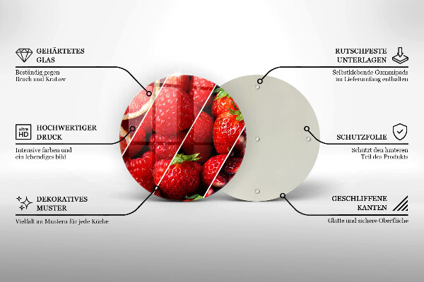 Skleněná krájecí deska Barevné ovoce