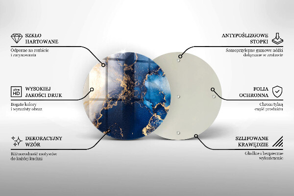 Skleněná krájecí deska Elegantní pozadí a zlato