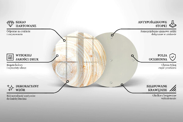 Skleněná krájecí deska Textura dřeva