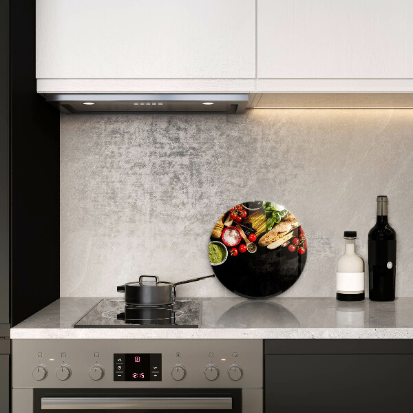 Skleněná krájecí deska Italské přísady a koření