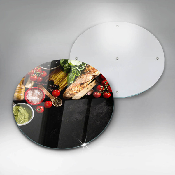 Skleněná krájecí deska Italské přísady a koření