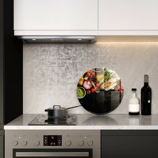 Skleněná krájecí deska Italské přísady a koření