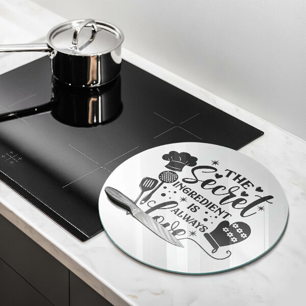 Skleněná krájecí deska Nápis věta