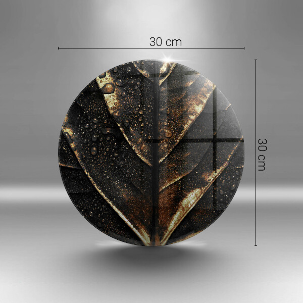 Skleněná krájecí deska Zlatý list