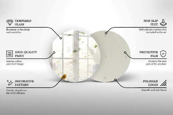 Skleněná krájecí deska Padající listy