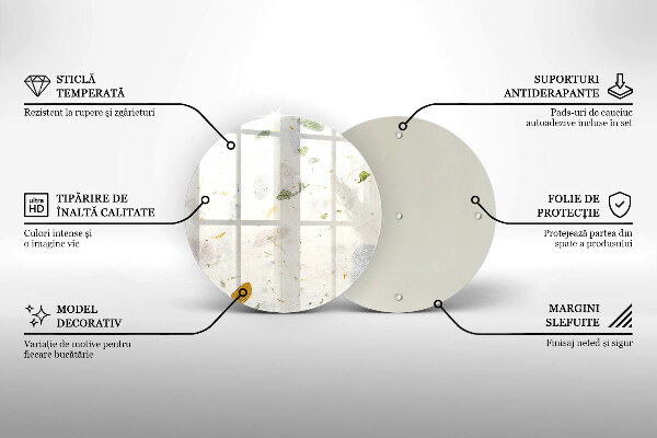 Skleněná krájecí deska Padající listy