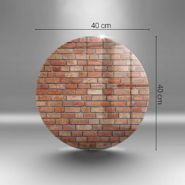 Skleněná deska do kuchyně Cihlová zeď