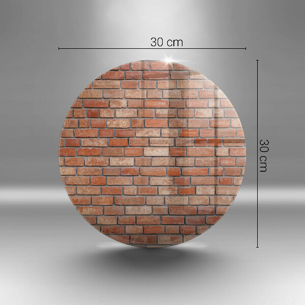 Skleněná deska do kuchyně Cihlová zeď