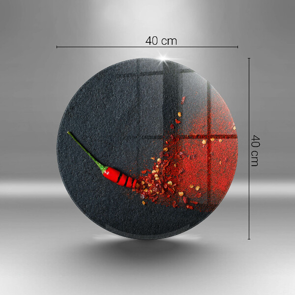 Skleněná deska do kuchyně Čili paprička