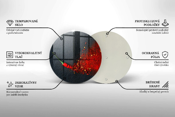 Skleněná deska do kuchyně Čili paprička