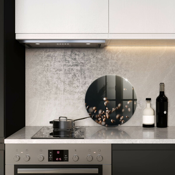 Skleněná deska do kuchyně Padající kávová zrna