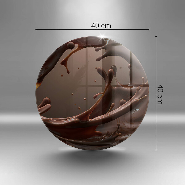 Krájecí prkénko skleněné Tekutá čokoláda