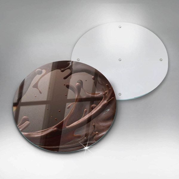 Krájecí prkénko skleněné Tekutá čokoláda