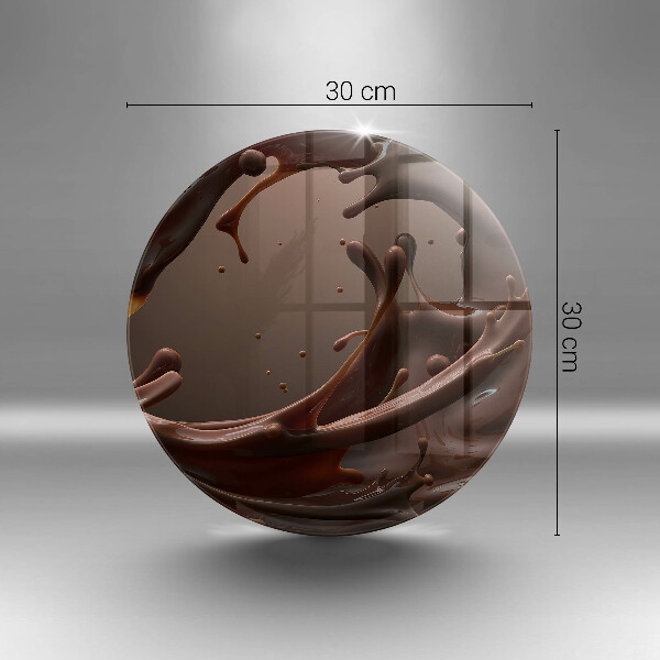 Krájecí prkénko skleněné Tekutá čokoláda