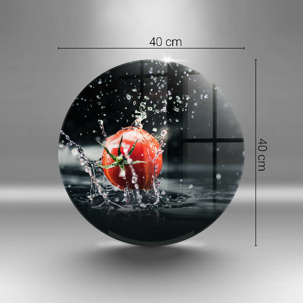 Skleněná deska do kuchyně Rajče ve vodě