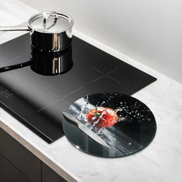 Skleněná deska do kuchyně Rajče ve vodě