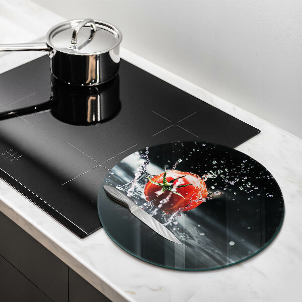 Skleněná deska do kuchyně Rajče ve vodě