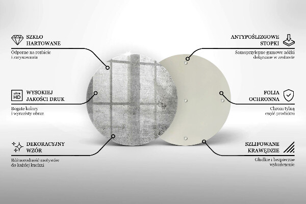 Skleněná deska do kuchyně Betonová textura