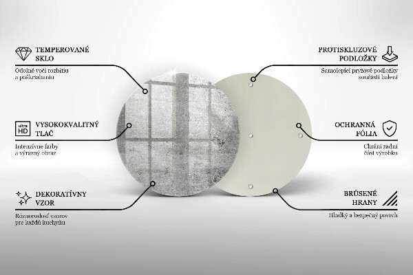 Skleněná deska do kuchyně Betonová textura