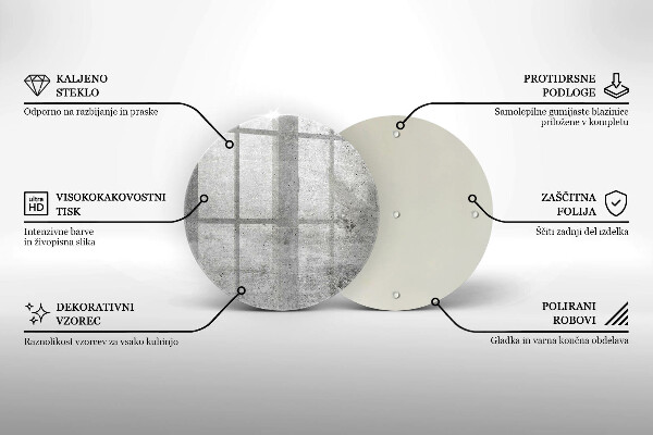 Skleněná deska do kuchyně Betonová textura