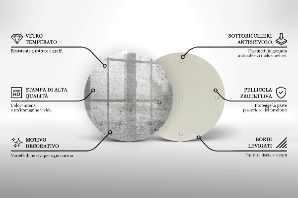 Skleněná deska do kuchyně Betonová textura