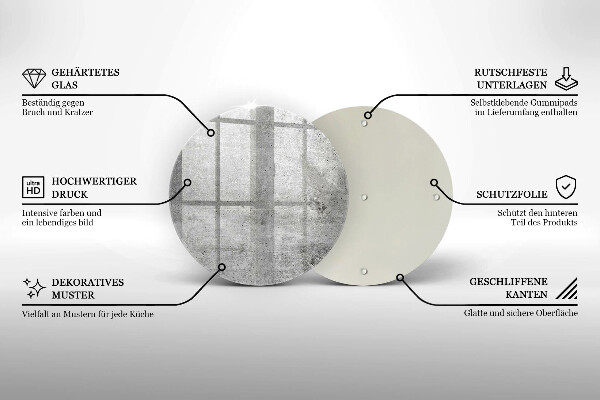 Skleněná deska do kuchyně Betonová textura