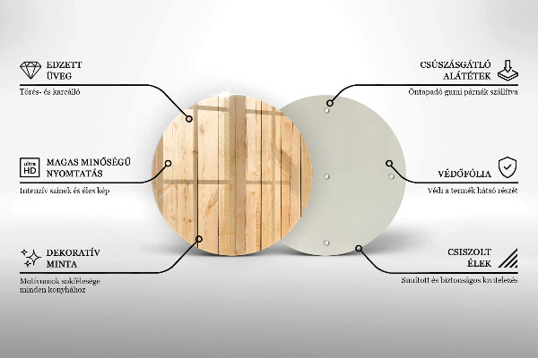 Skleněné krájecí prkénko Jemné dřevěné desky
