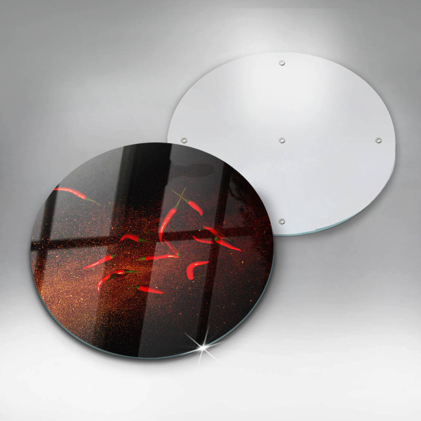 Skleněné krájecí prkénko Pálivé chilli papričky