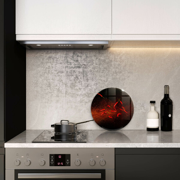 Skleněné krájecí prkénko Pálivé chilli papričky