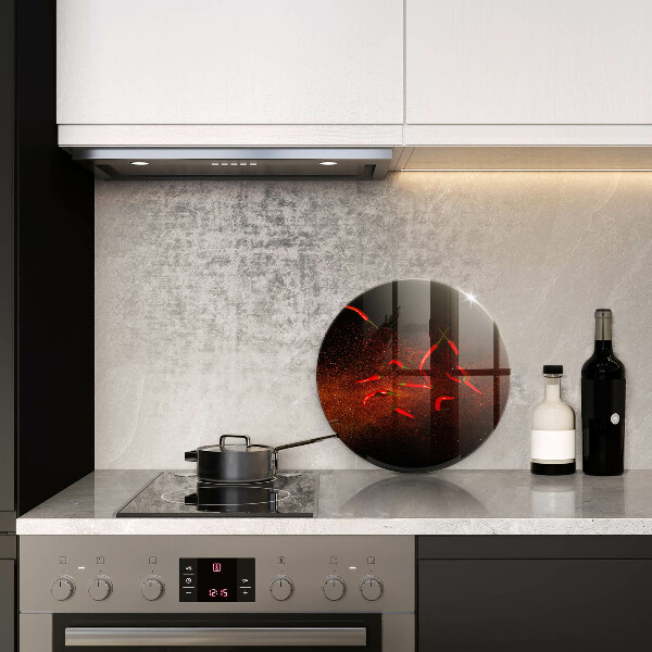 Skleněné krájecí prkénko Pálivé chilli papričky