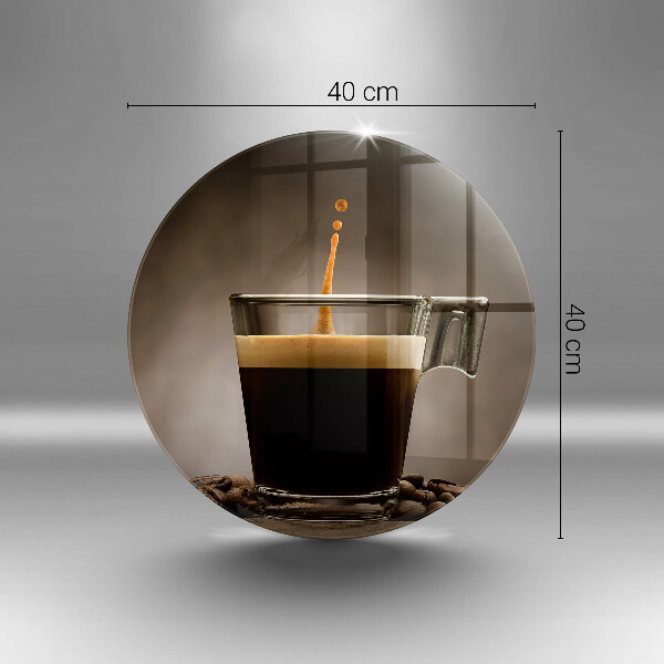 Skleněné krájecí prkénko Sklo a kávová zrna