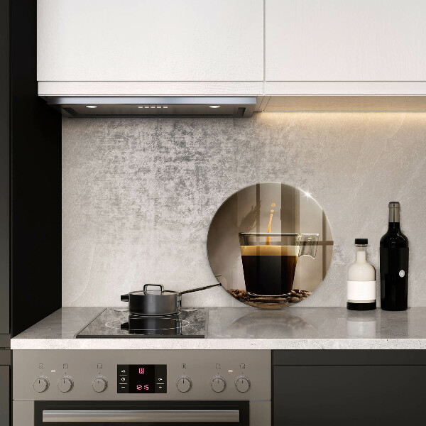 Skleněné krájecí prkénko Sklo a kávová zrna