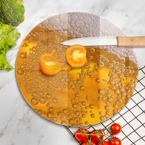 Skleněné krájecí prkénko Pijte pivní pěnu