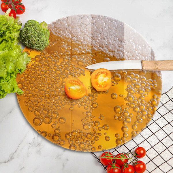 Skleněné krájecí prkénko Pijte pivní pěnu