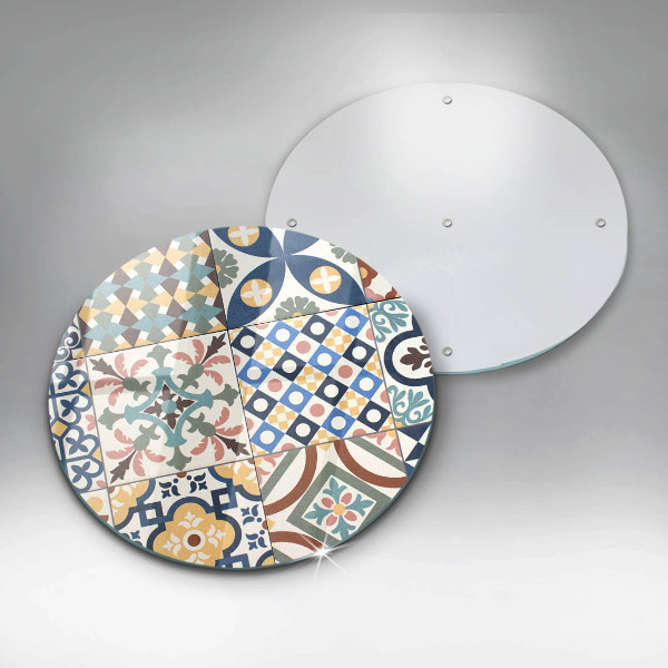 Skleněná deska do kuchyně Dekorativní dlaždice