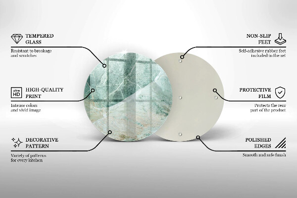 Skleněná deska do kuchyně Kamenná struktura