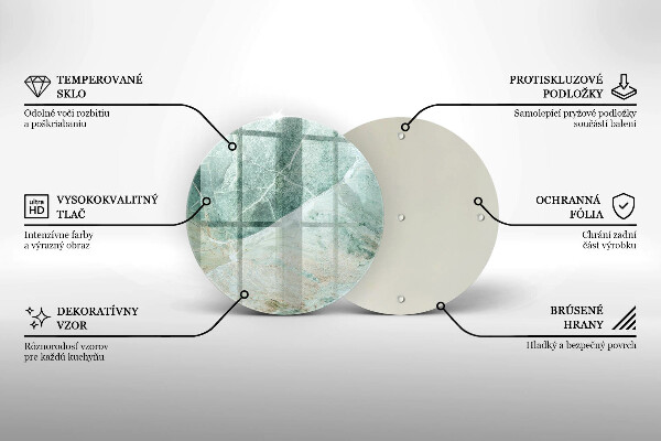 Skleněná deska do kuchyně Kamenná struktura