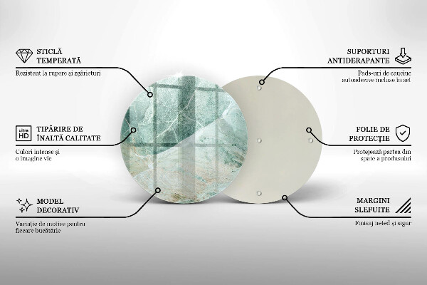 Skleněná deska do kuchyně Kamenná struktura