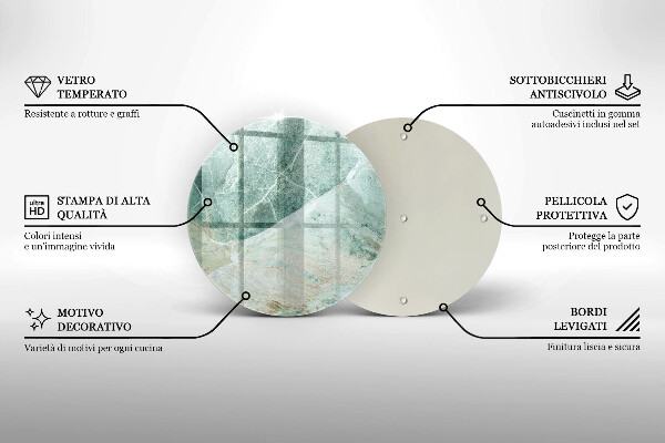 Skleněná deska do kuchyně Kamenná struktura