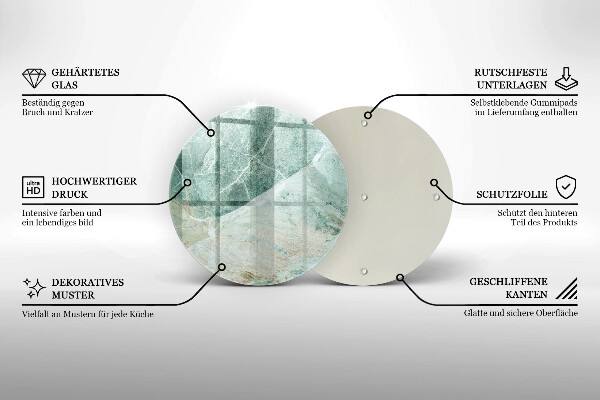 Skleněná deska do kuchyně Kamenná struktura