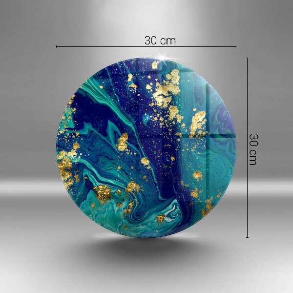 Skleněná deska do kuchyně Abstrakce se zlatem