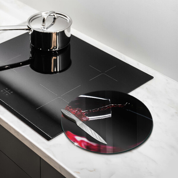 Skleněná deska do kuchyně Sklenka červeného vína