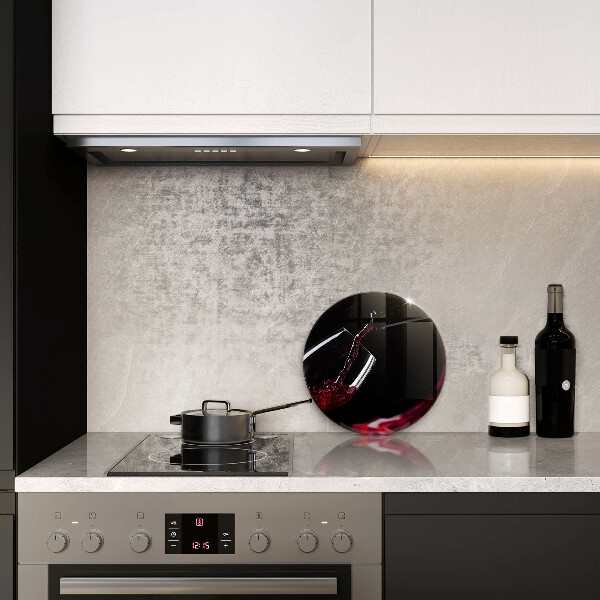 Skleněná deska do kuchyně Sklenka červeného vína