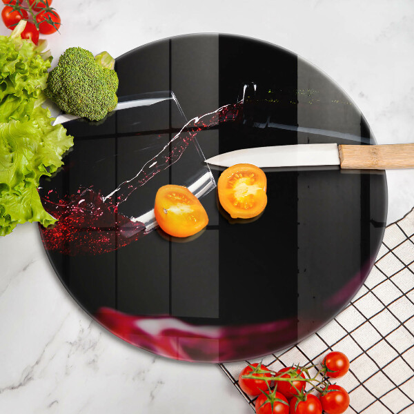 Skleněná deska do kuchyně Sklenka červeného vína