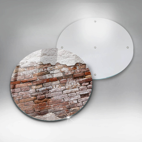 Skleněná deska do kuchyně Staré cihlové a betonové zdi
