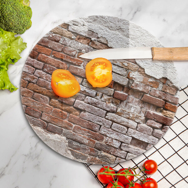 Skleněná deska do kuchyně Staré cihlové a betonové zdi