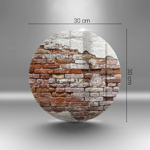 Skleněná deska do kuchyně Staré cihlové a betonové zdi