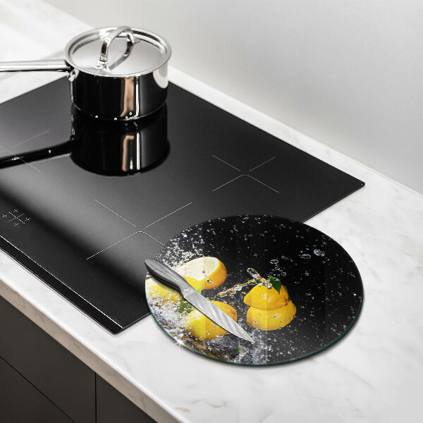 Skleněná deska do kuchyně Šťavnaté citronové ovoce